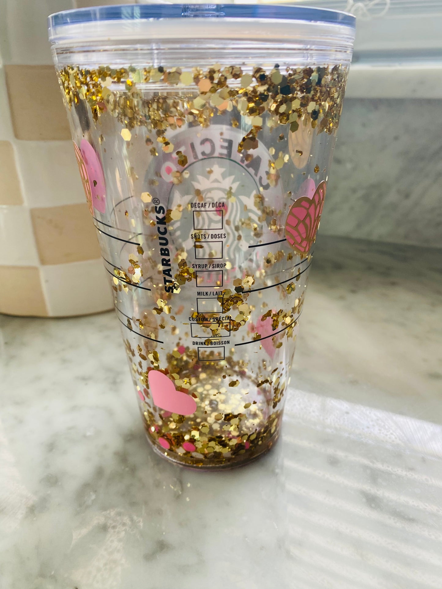 Cafecito & Chisme Snow Globe Tumbler