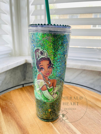 Princess and the Frog Snow Globe Tumbler