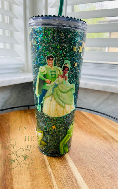 Princess and the Frog Snow Globe Tumbler