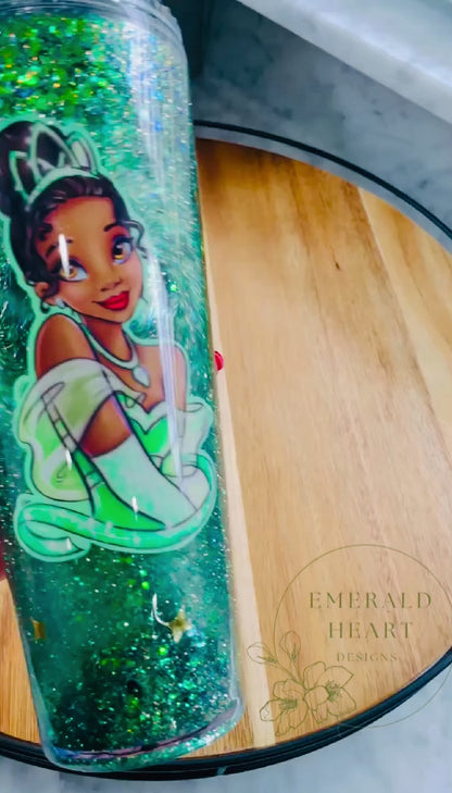 Princess and the Frog Snow Globe Tumbler